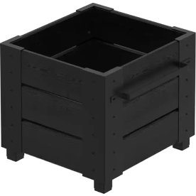 Plus Cubic Blomlåda m/fötter 46x50x42, svart