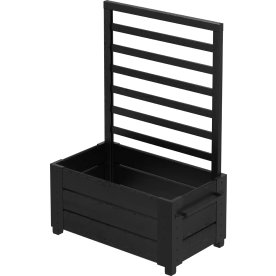 Plus Cubic Blomlåda m/spaljé 87x50x128 svart