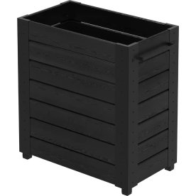 Plus Cubic Blomlåda m/fötter 87x50x92, svart