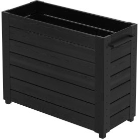Plus Cubic Blomlåda m/fötter 120x50x92, svart
