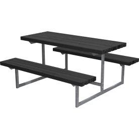 Plus Basic Junior bord/bänksats, svart, 118 cm