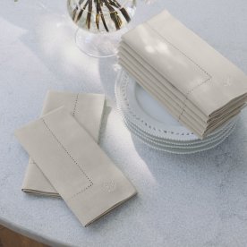 Georg Jensen Damask Picot Servetter 45x45, 4 st.