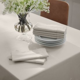 Georg Jensen Damask Picot Duk och Servetter, natur
