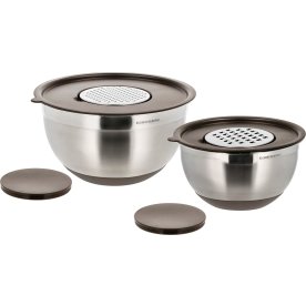 Blomsterbergs Rörskålar, 8 delar 3+5 liter, latte