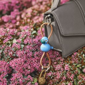 Kay Bojesen Nyckelring Fågel, blå