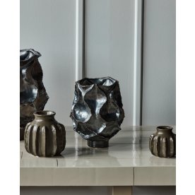 House Doctor Waves Vas H25 cm, metallisk