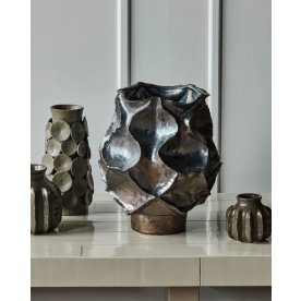 House Doctor Waves Vas H34 cm, metallisk