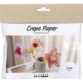 Mini DIY Kit Kreppapper | Blommor | Pastellfärger