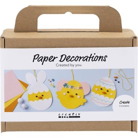 Mini DIY Kit Pappersdekoration | Kycklingar