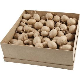 Ägg med snöre | H: 3-4-5-6 cm | 140 st.