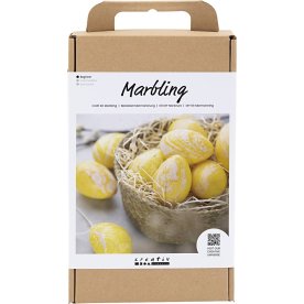 DIY Kit Marmoreringsset | Ägg | Rosa & gul