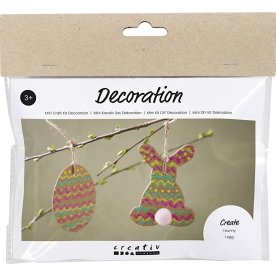 Mini DIY Kit Dekoration | Ägg och hare