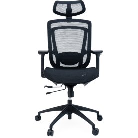 Severo kontorsstol, mesh, svart