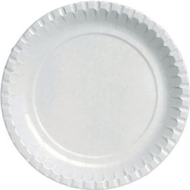Tallrik DUNI Papper 22cm vit 100/fp