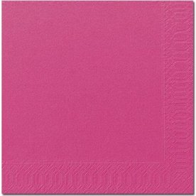 Servett 3-lags 33x33cm rosa 125/fp