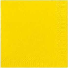 Servett 3-lags 24x24cm gul 250/fp