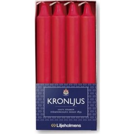 Kronljus LILJEHOLMENS 200mm röd 8/fp