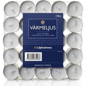 Värmeljus Liljeholmens Stearin 6H 100/fp