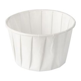 Dressingbägare 90ml vit 100/fp