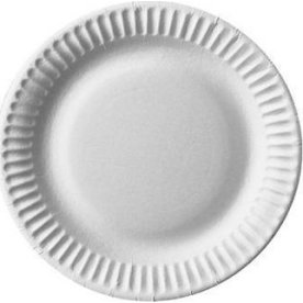 Tallrik PURE papper Ø150mm vit 100/fp