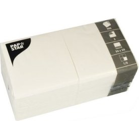 Servett 3-lags 24x24cm vit 200/fp