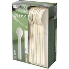 Bestick Sked PURE Papper 15,5cm 100/fp