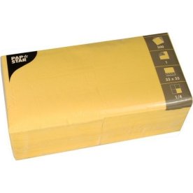 Servett 1-lags 33x33cm gul 500/fp