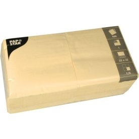 Servett 1-lags 33x33cm creme 500/fp