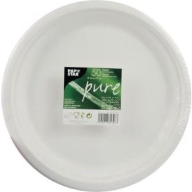 Tallrik PURE Bagasse 26 cm 50/fp