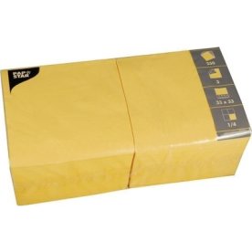 Servett 3-lags 33x33cm gul 250/fp
