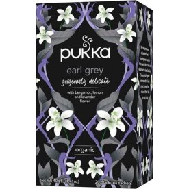 Te PUKKA Svart Gorgeous Earl Grey 20/fp