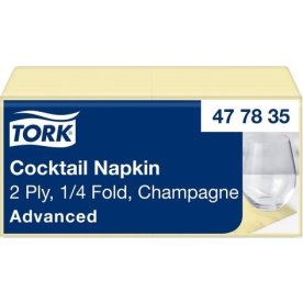 Servett TORK Cocktail 2-lag champ 200/fp