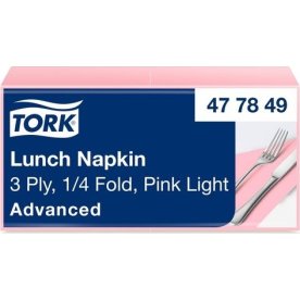 Servett TORK Lunch 3-lags ljrosa 150/fp
