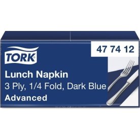 Servett TORK Lunch 3-lags m.blå 150/fp