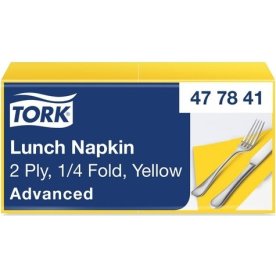 Servett TORK Lunch 2-lags gul 200/fp