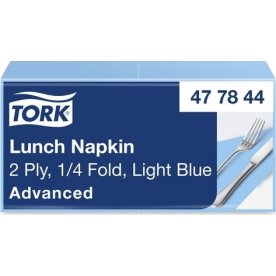 Servett TORK Lunch 2-lags ljusblå 200/fp