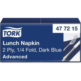 Servett TORK Lunch 2-lags mörkblå 200/fp