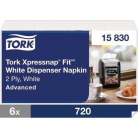 Servett TORK Xpressnap N14 vit 720/fp