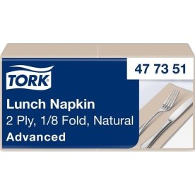 Servett TORK Lunch 2-lags natur 200/fp