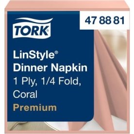 Servett TORK LinStyle coral39x39cm 50/fp