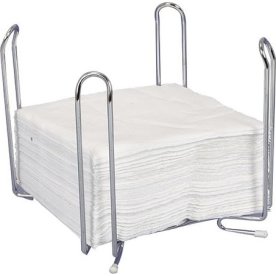 Servetthållare 18x18x17cm krom