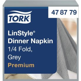 Servett TORK LinStyle grå 39x39cm 50/fp