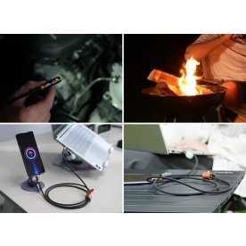 CapableX USB C-laddkabel, ficklampa och tändare