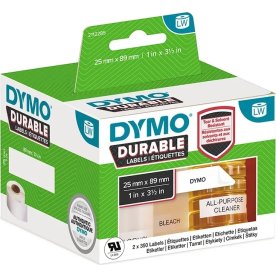 Dymo LabelWriter Durable etiketter storlek 25x89 m