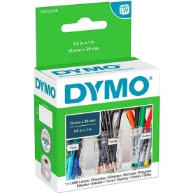 Dymo LW universaletikett, 13x25 mm