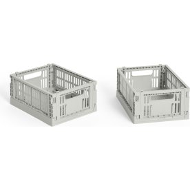 HAY Colour Crate Mini Set m/2, grå