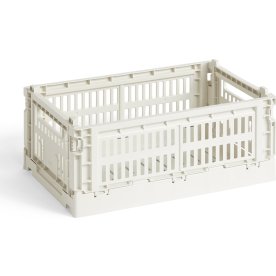 HAY Colour Crate, small, bruten vit