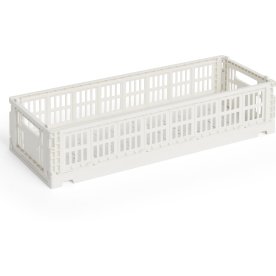 HAY Colour Crate Mini Oblong, bruten vit