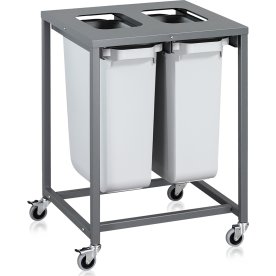 Sorteringsvagn Light, 2 behållare, 120 L.