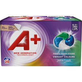 A+ Active 4 tvättkapslar | Colour | 20 st.